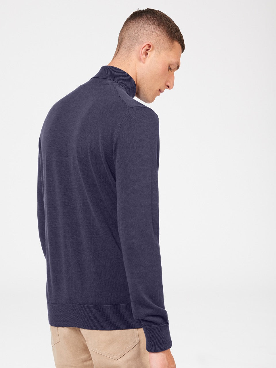 Knitwear Ben Sherman Signature Roll Neck Violette | YOF-37009311